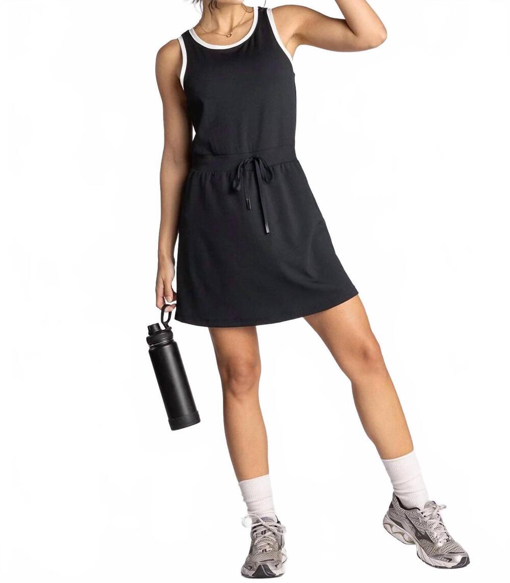 NEW THREAD & SUPPLY ying dress in black & ivory
